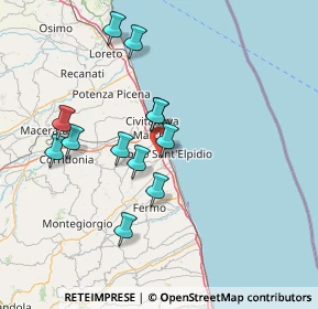 Mappa Via Mercantini Luigi, 63821 Porto Sant'Elpidio FM, Italia (13.6225)