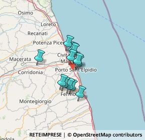 Mappa Via Mercantini Luigi, 63821 Porto Sant'Elpidio FM, Italia (8.235)
