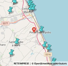 Mappa Via Mercantini Luigi, 63821 Porto Sant'Elpidio FM, Italia (6.27933)
