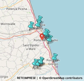 Mappa Via Mercantini Luigi, 63821 Porto Sant'Elpidio FM, Italia (6.71636)
