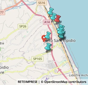 Mappa Via Mercantini Luigi, 63821 Porto Sant'Elpidio FM, Italia (1.488)