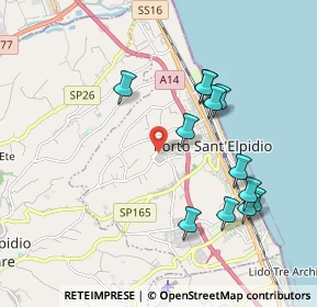 Mappa Via Mercantini Luigi, 63821 Porto Sant'Elpidio FM, Italia (1.99333)