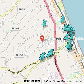 Mappa Via Mercantini Luigi, 63821 Porto Sant'Elpidio FM, Italia (1.251)
