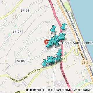 Mappa Via Mercantini Luigi, 63821 Porto Sant'Elpidio FM, Italia (0.6655)