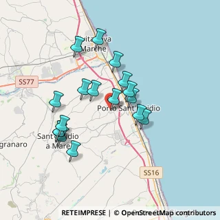 Mappa Via Mercantini Luigi, 63821 Porto Sant'Elpidio FM, Italia (3.37353)