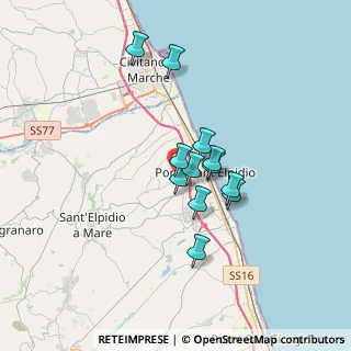 Mappa Via Mercantini Luigi, 63821 Porto Sant'Elpidio FM, Italia (2.5875)