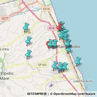 Mappa Via Mercantini Luigi, 63821 Porto Sant'Elpidio FM, Italia (1.743)