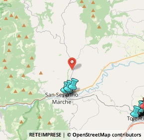 Mappa Via Torrone, 62027 San Severino Marche MC, Italia (7.84167)
