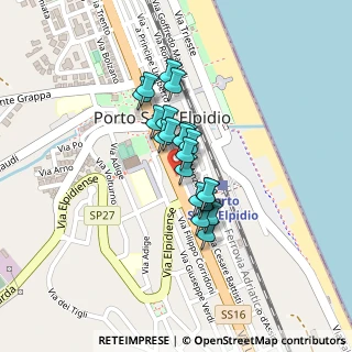 Mappa Via Fabio Filzi, 63821 Porto Sant'Elpidio FM, Italia (0.143)