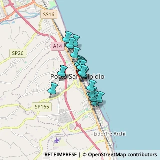 Mappa SS 16, 63821 Porto Sant'Elpidio FM, Italia (1.0145)