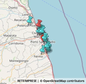 Mappa SS 16, 63821 Porto Sant'Elpidio FM, Italia (7.05154)