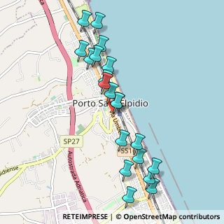 Mappa Via Fabio Filzi, 63821 Porto Sant'Elpidio FM, Italia (1.0425)