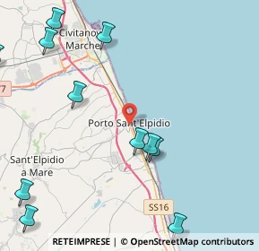 Mappa SS 16, 63821 Porto Sant'Elpidio FM, Italia (5.90273)