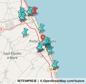 Mappa SS 16, 63821 Porto Sant'Elpidio FM, Italia (3.7935)