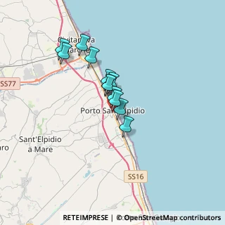 Mappa SS 16, 63821 Porto Sant'Elpidio FM, Italia (2.49)