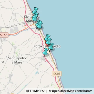 Mappa Via C. Battisti, 63821 Porto Sant'Elpidio FM, Italia (3.46273)