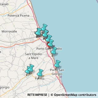 Mappa Via C. Battisti, 63821 Porto Sant'Elpidio FM, Italia (6.22667)