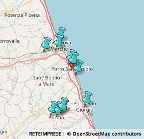 Mappa SS 16, 63821 Porto Sant'Elpidio FM, Italia (6.83727)