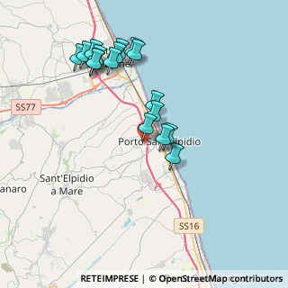 Mappa Via Pietro Nenni, 63821 Porto Sant'Elpidio FM, Italia (3.87588)