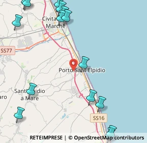 Mappa Via Pietro Nenni, 63821 Porto Sant'Elpidio FM, Italia (6.34467)