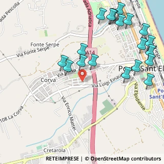 Mappa Via Pietro Nenni, 63821 Porto Sant'Elpidio FM, Italia (0.7105)