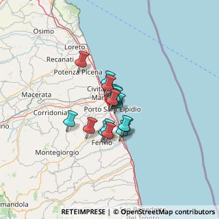 Mappa Via Pietro Nenni, 63821 Porto Sant'Elpidio FM, Italia (7.65125)