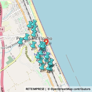 Mappa Viale Mameli, 63821 Porto Sant'Elpidio FM, Italia (0.4525)