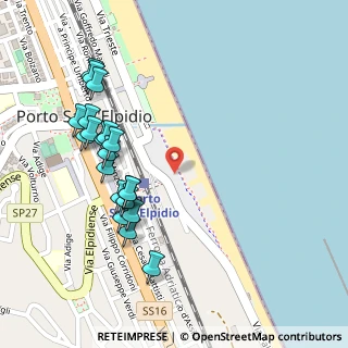 Mappa Viale Mameli, 63821 Porto Sant'Elpidio FM, Italia (0.276)