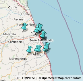 Mappa Sant'Elpidio, 63821 Porto Sant'Elpidio FM, Italia (7.6225)