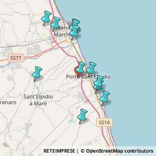 Mappa Via Andrea Costa, 63821 Porto Sant'Elpidio FM, Italia (4.02333)