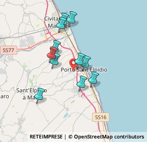 Mappa Via Andrea Costa, 63821 Porto Sant'Elpidio FM, Italia (3.06818)