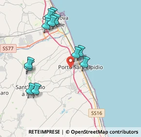 Mappa Via Andrea Costa, 63821 Porto Sant'Elpidio FM, Italia (4.25083)