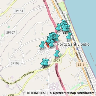Mappa Via Andrea Costa, 63821 Porto Sant'Elpidio FM, Italia (0.6295)