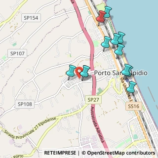 Mappa Via Andrea Costa, 63821 Porto Sant'Elpidio FM, Italia (1.065)