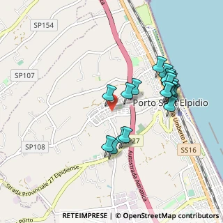 Mappa Via Andrea Costa, 63821 Porto Sant'Elpidio FM, Italia (0.9445)