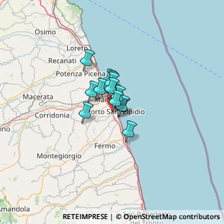 Mappa Via Andrea Costa, 63821 Porto Sant'Elpidio FM, Italia (6.22308)