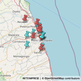Mappa Via Andrea Costa, 63821 Porto Sant'Elpidio FM, Italia (8.64938)