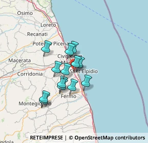 Mappa Via Andrea Costa, 63821 Porto Sant'Elpidio FM, Italia (9.87769)