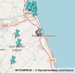 Mappa Via C. Collodi, 63018 Porto Sant'Elpidio FM, Italia (5.10091)