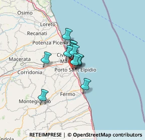 Mappa Via G. Brodolini, 63821 Porto Sant'Elpidio FM, Italia (7.13615)