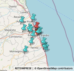Mappa Via C. Collodi, 63018 Porto Sant'Elpidio FM, Italia (9.27)