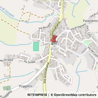 Mappa Piazza della Repubblica, 53018 San Rocco A Pilli SI, Italia, 53018 Sovicille, Siena (Toscana)