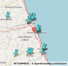 Mappa Via Giacomo Brodolini, 63821 Porto Sant'Elpidio FM, Italia (7.46063)