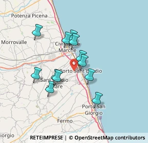 Mappa Via Giacomo Brodolini, 63821 Porto Sant'Elpidio FM, Italia (5.90083)