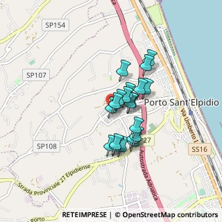 Mappa Via Giacomo Brodolini, 63821 Porto Sant'Elpidio FM, Italia (0.621)