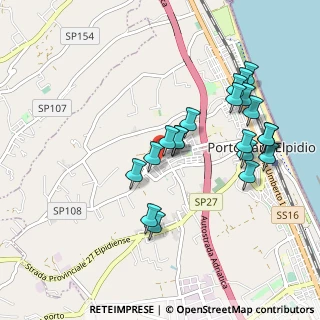 Mappa Via Giacomo Brodolini, 63821 Porto Sant'Elpidio FM, Italia (0.9755)