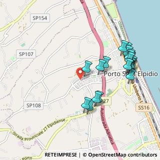 Mappa Via Giacomo Brodolini, 63821 Porto Sant'Elpidio FM, Italia (1.1285)
