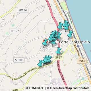 Mappa Via Giacomo Brodolini, 63821 Porto Sant'Elpidio FM, Italia (0.7365)