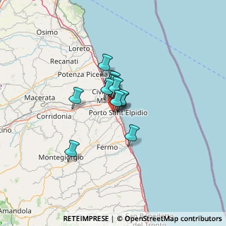 Mappa Via Giacomo Brodolini, 63821 Porto Sant'Elpidio FM, Italia (7.13077)