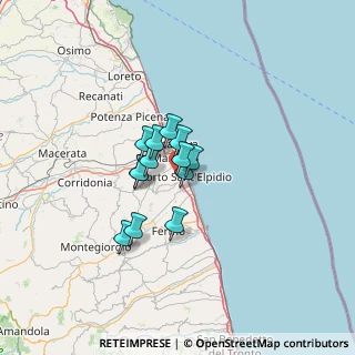 Mappa Via Giacomo Brodolini, 63821 Porto Sant'Elpidio FM, Italia (7.88538)